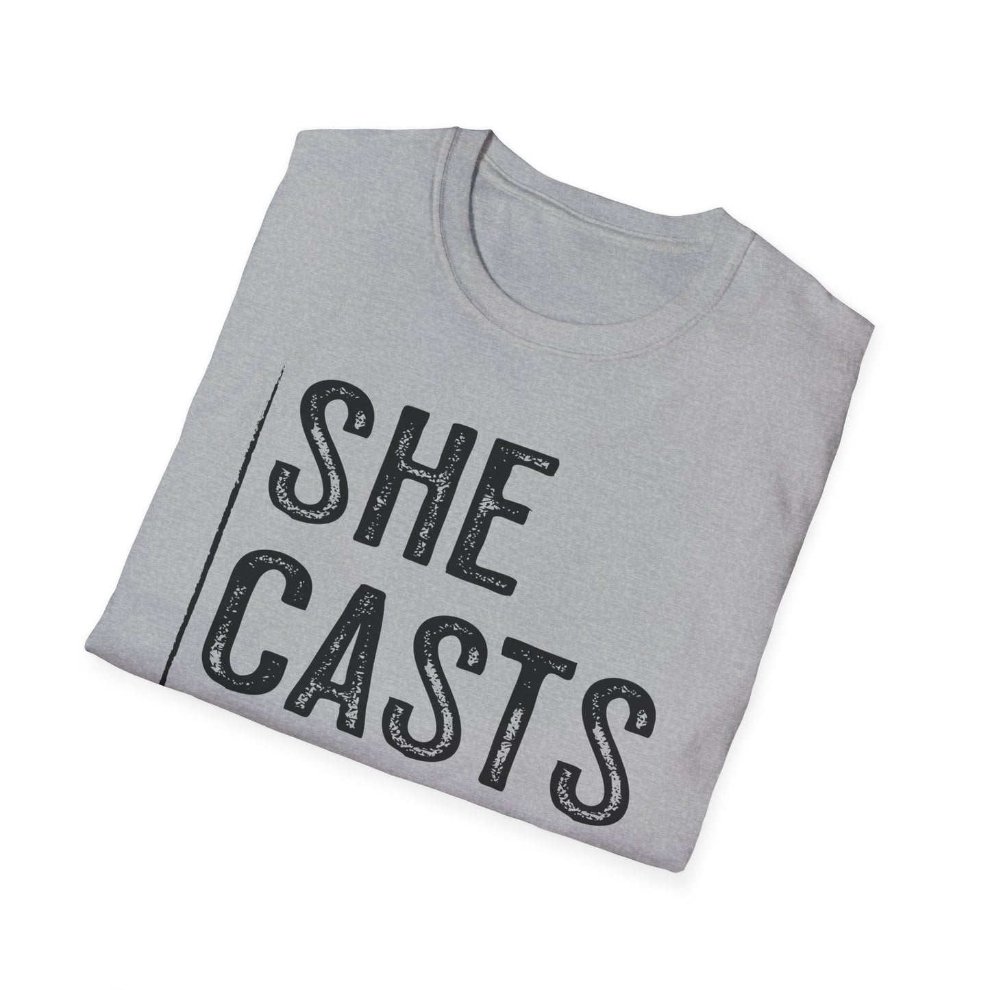 She Casts Deep Fishing T-Shirt