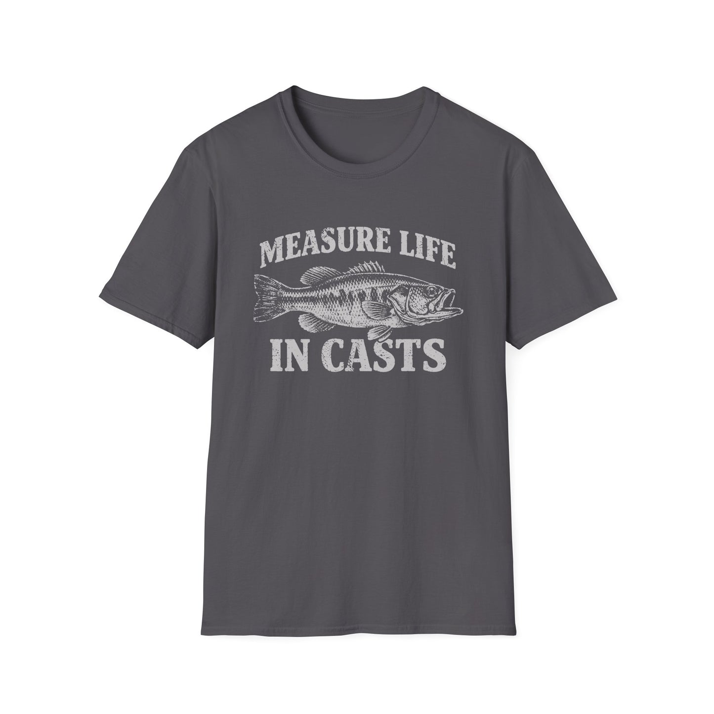 Measure Life in Casts Vintage Bass T-Shirt