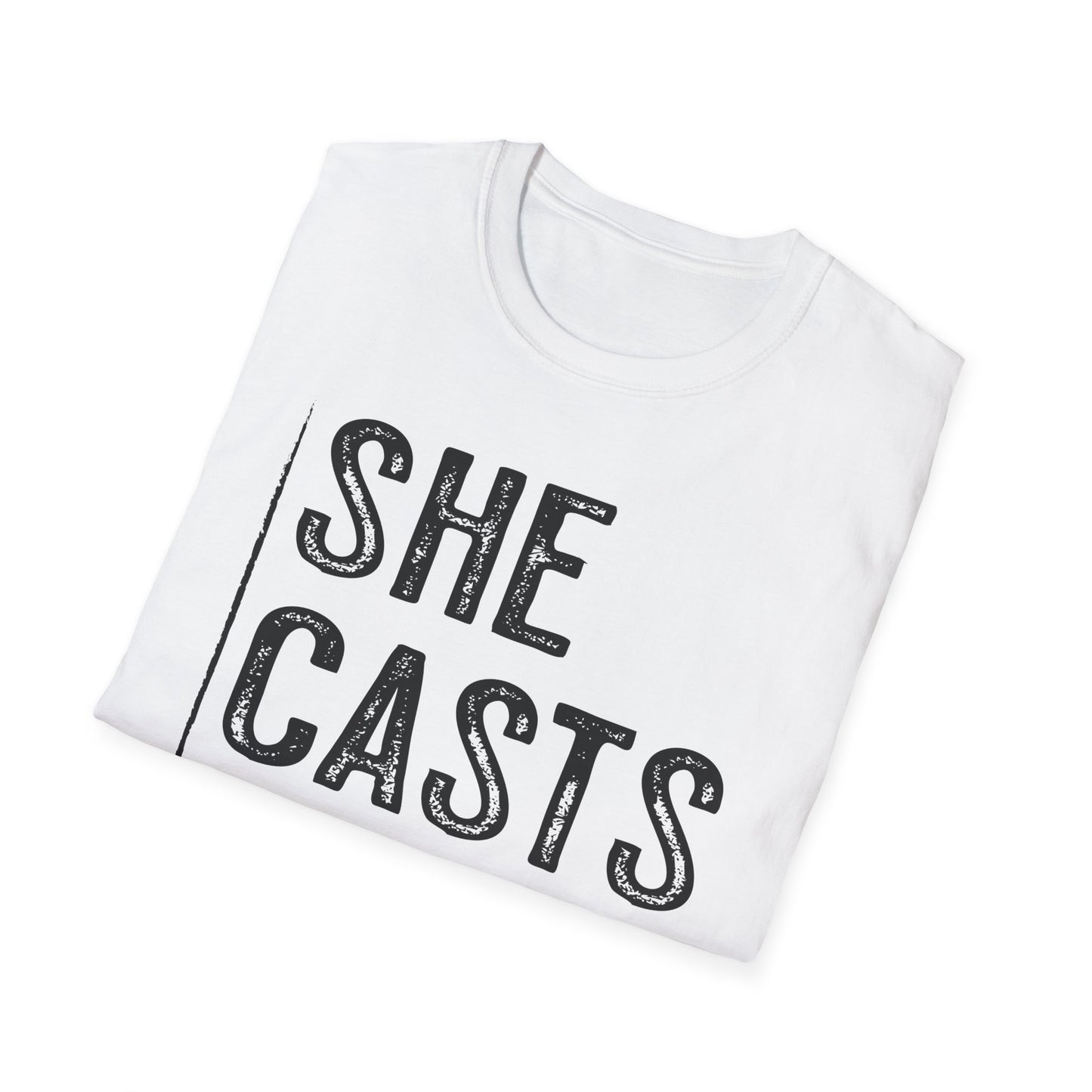 She Casts Deep Fishing T-Shirt