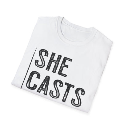 She Casts Deep Fishing T-Shirt