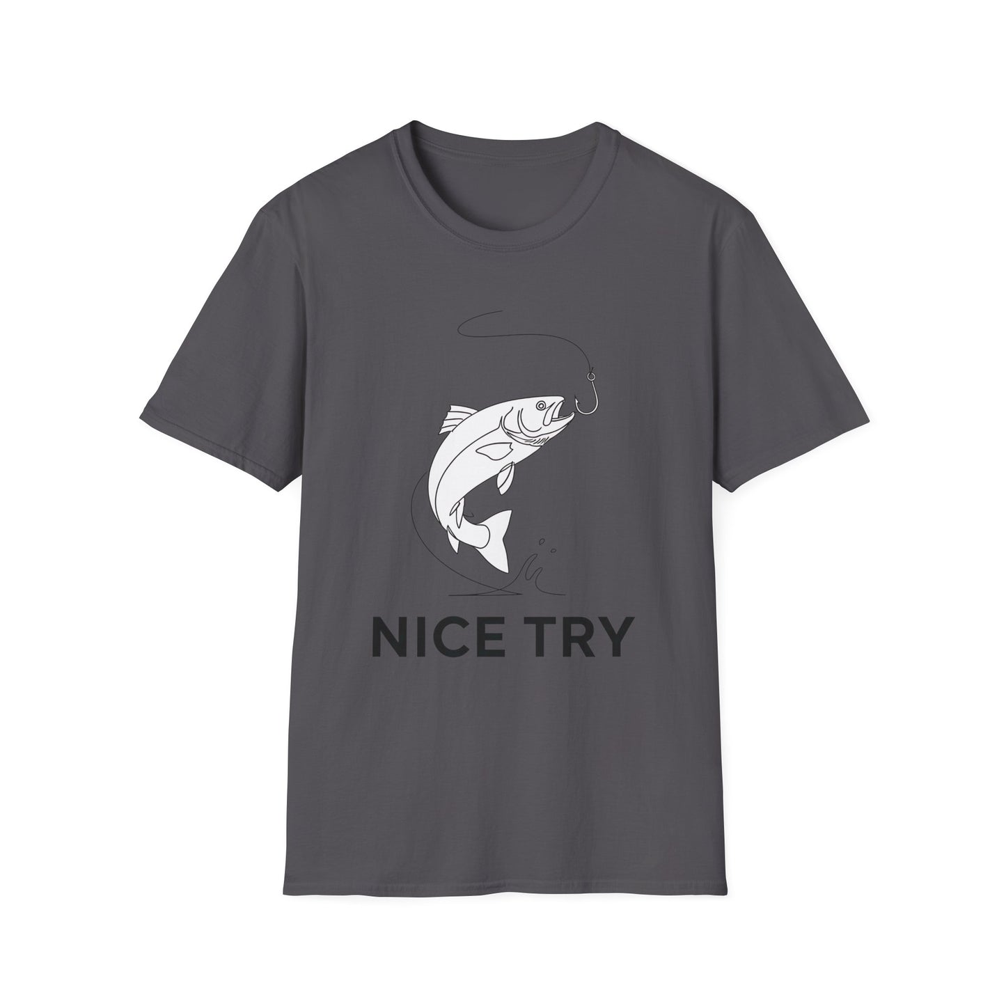 Nice Try Minimal Fish T-Shirt