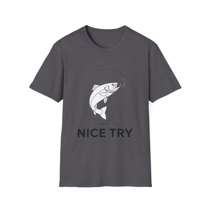 Nice Try Minimal Fish T-Shirt