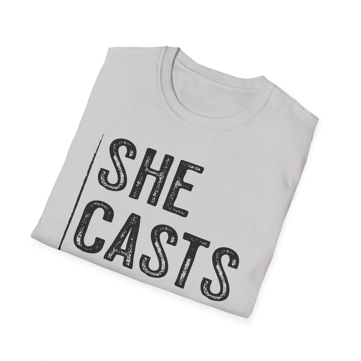 She Casts Deep Fishing T-Shirt