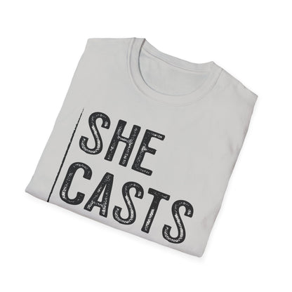 She Casts Deep Fishing T-Shirt