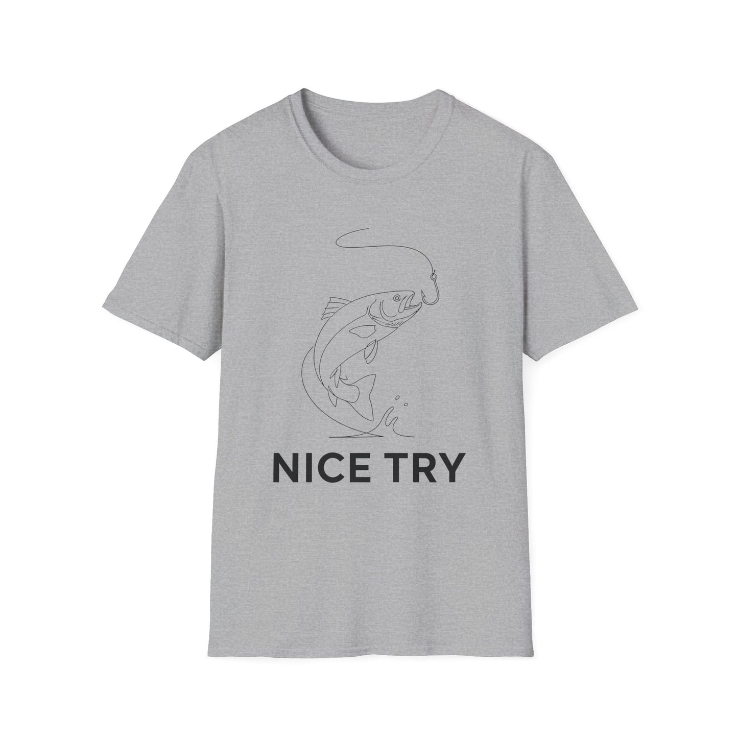 Nice Try Minimal Fish T-Shirt