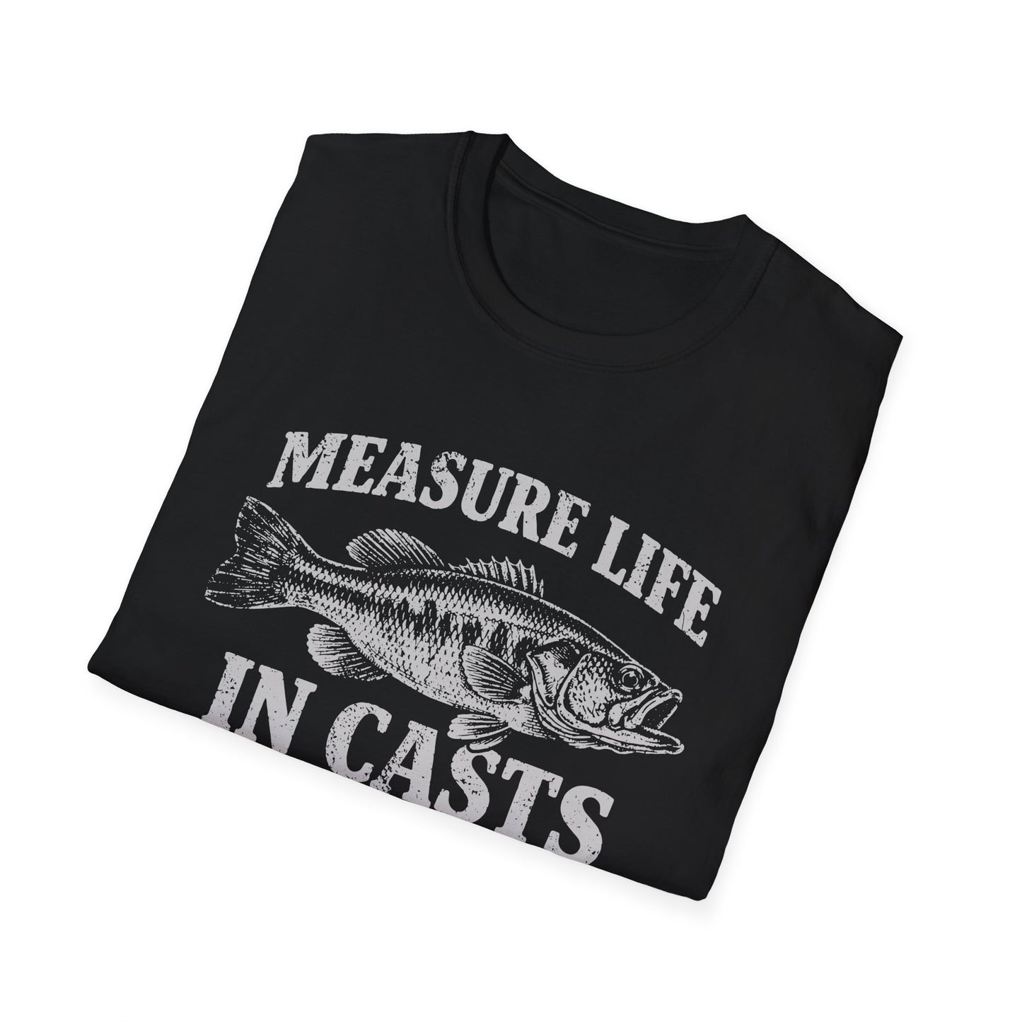 Measure Life in Casts Vintage Bass T-Shirt