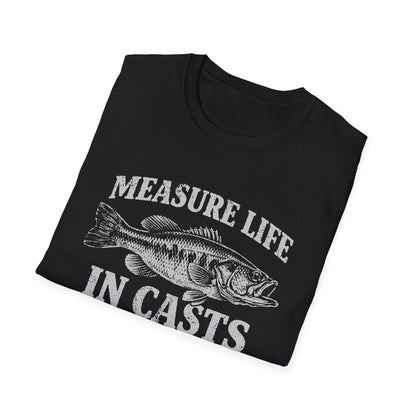 Measure Life in Casts Vintage Bass T-Shirt