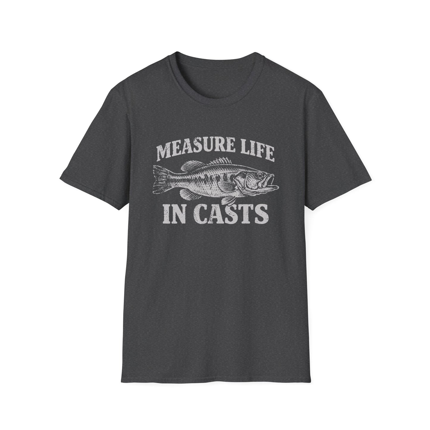 Measure Life in Casts Vintage Bass T-Shirt