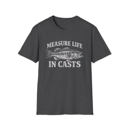 Measure Life in Casts Vintage Bass T-Shirt