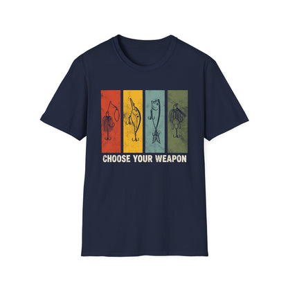 Choose Your Weapon Fishing Lures T-Shirt