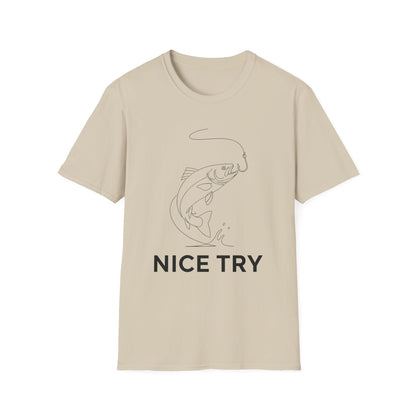 Nice Try Minimal Fish T-Shirt