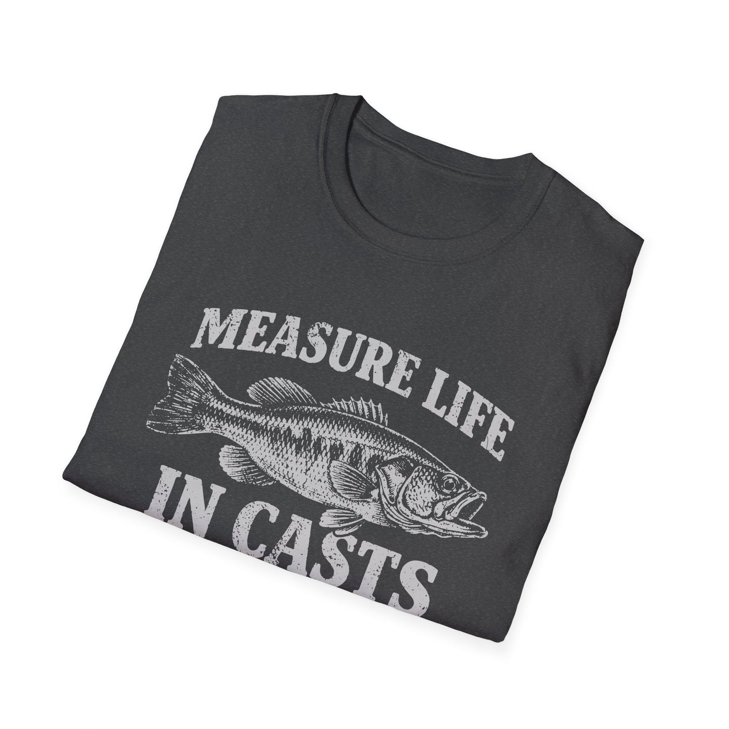 Measure Life in Casts Vintage Bass T-Shirt