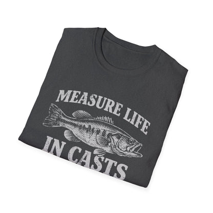 Measure Life in Casts Vintage Bass T-Shirt