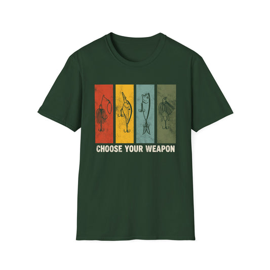 Choose Your Weapon Fishing Lures T-Shirt