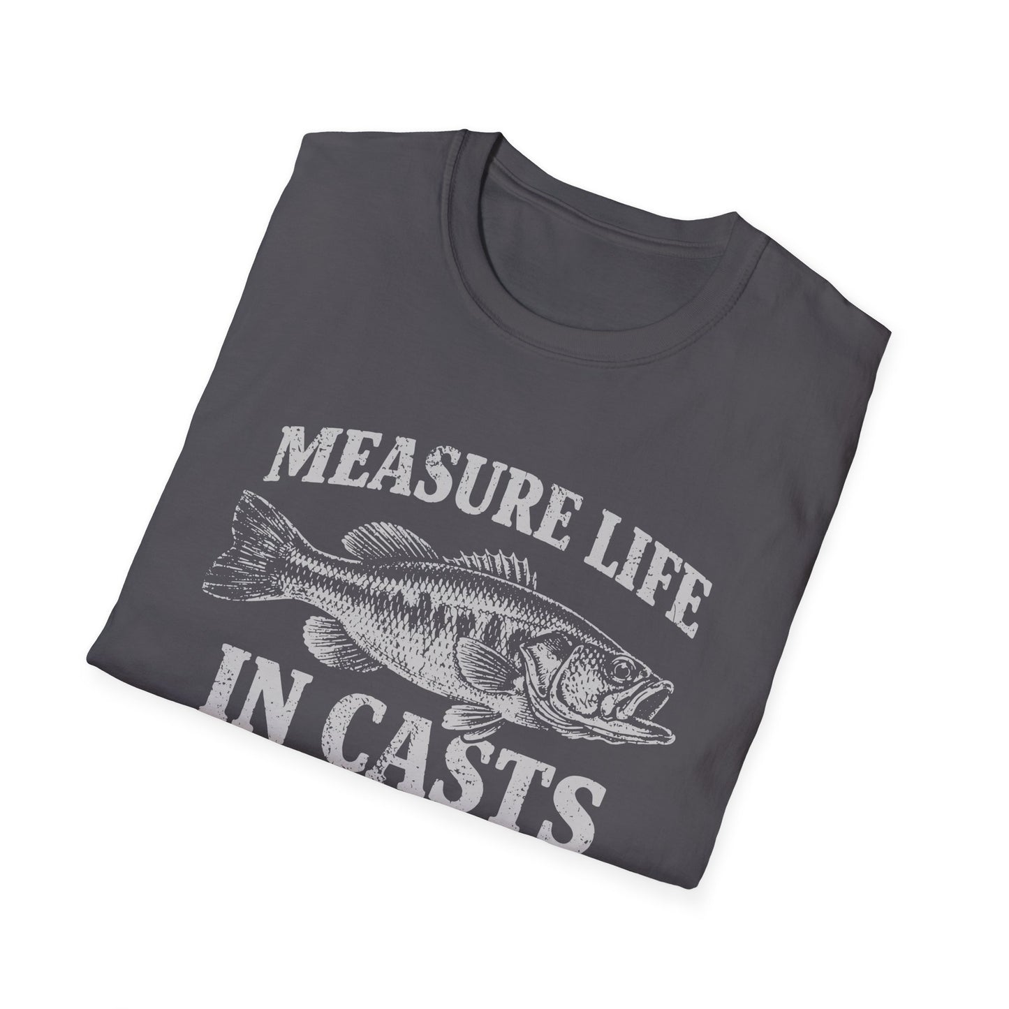 Measure Life in Casts Vintage Bass T-Shirt