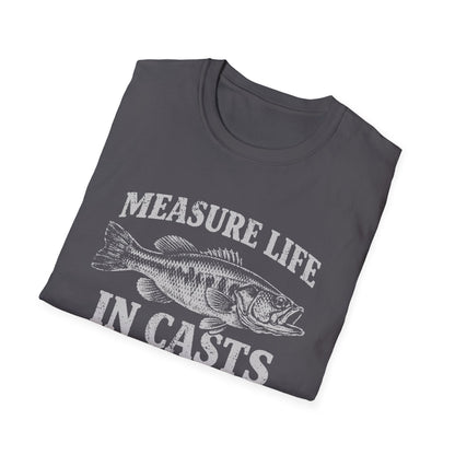 Measure Life in Casts Vintage Bass T-Shirt